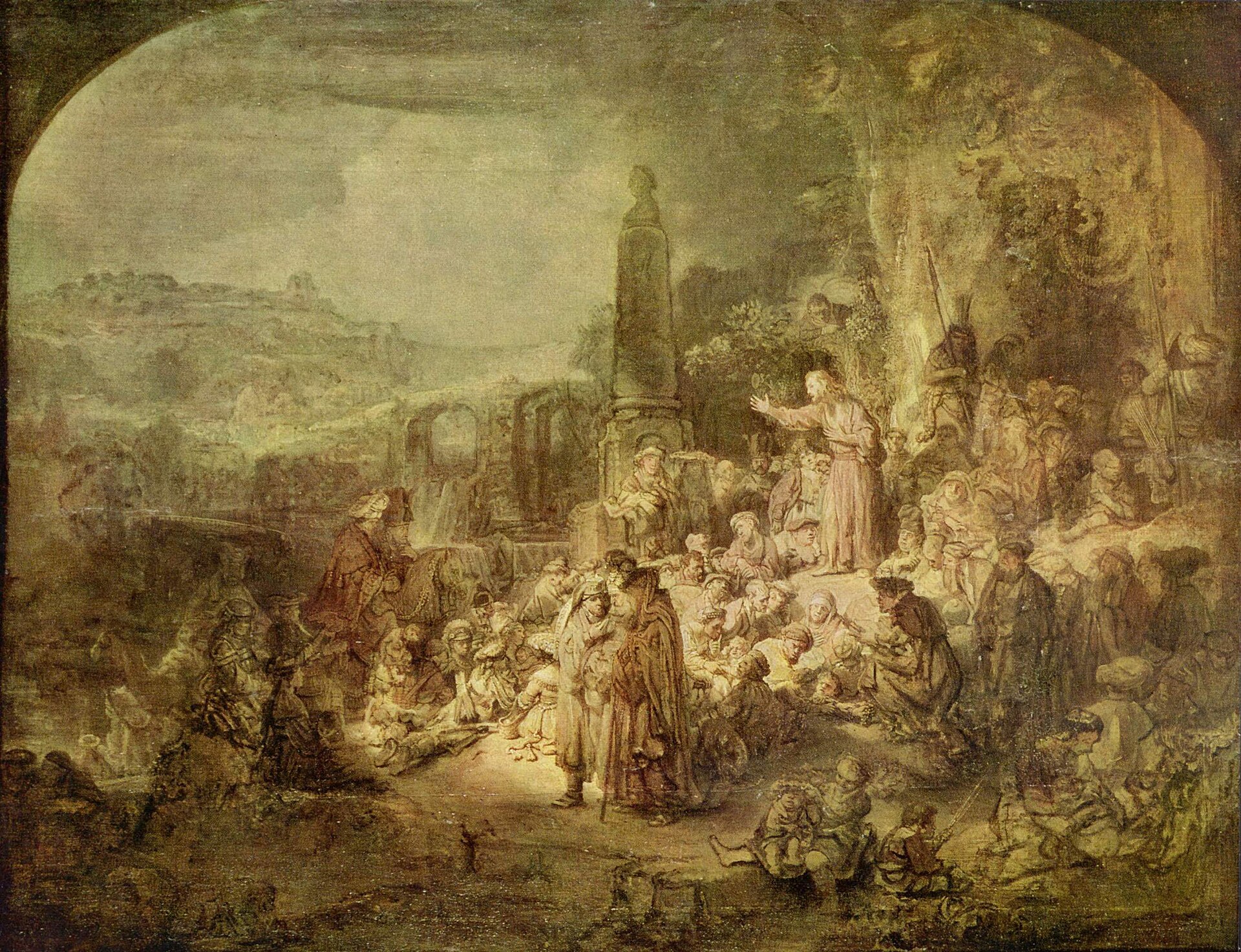 Imagem de referência de Pregação de São João Baptista, descrito nos dados abertos como pintura de Pedro Alexandrino de Carvalho