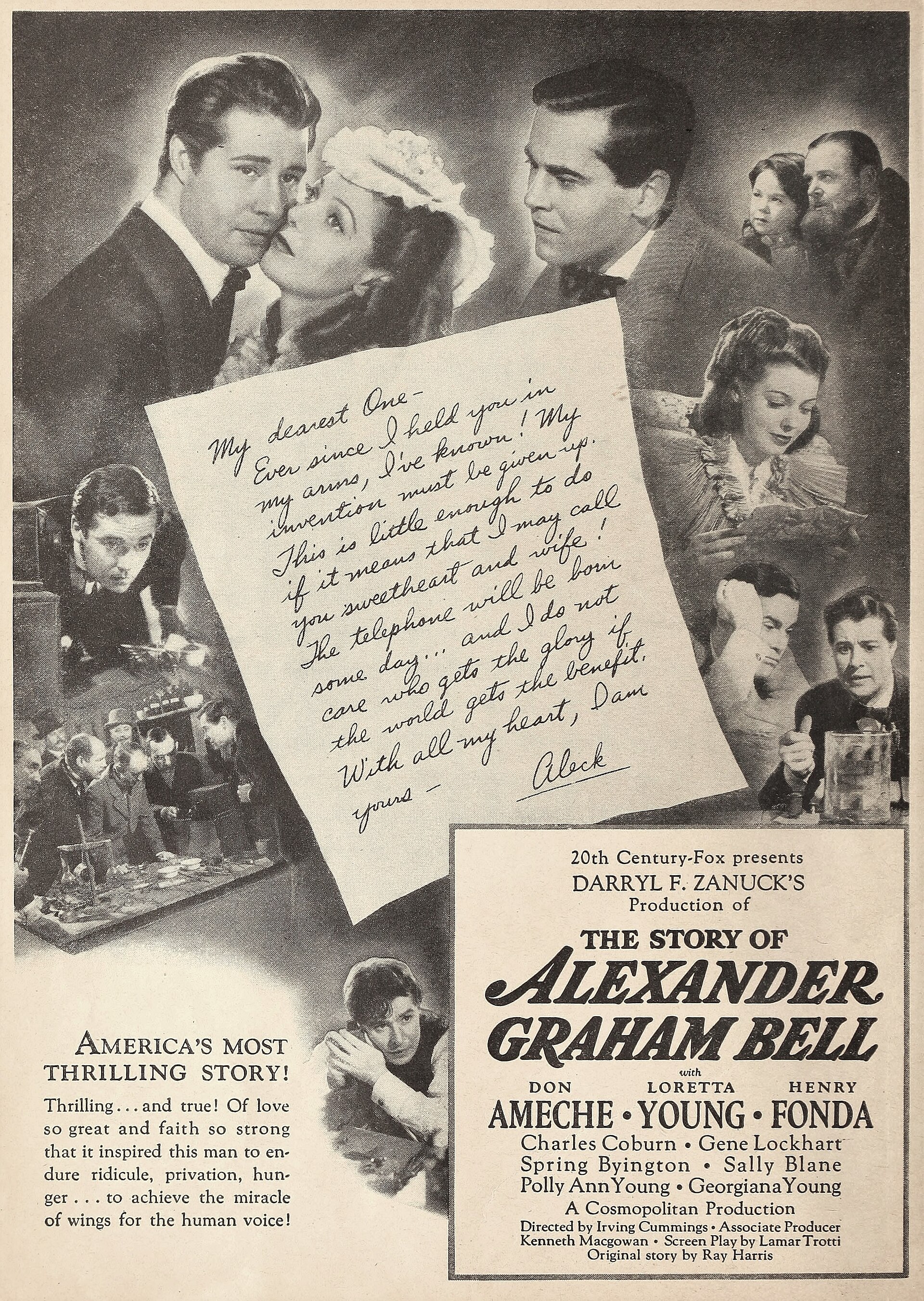 Imagem de referência de The Story of Alexander Graham Bell, descrito nos dados abertos como filme de 1939 dirigido por Irving Cummings