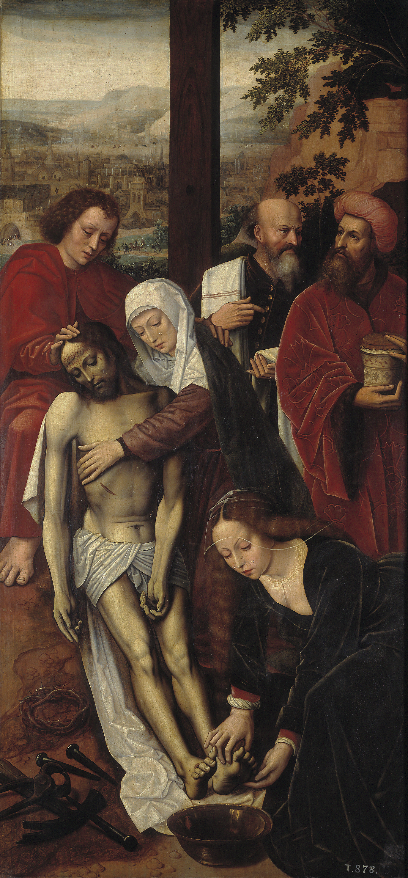 Imagem de referência de Pietà, descrito nos dados abertos como pintura de Ambrosius Benson (Museo del Prado, Madrid)
