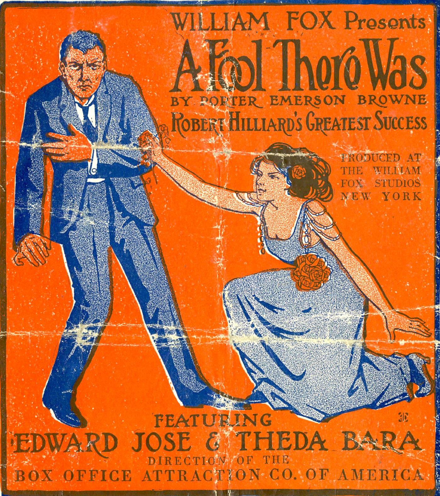 Imagem de referência de A Fool There Was, descrito nos dados abertos como filme de 1915 dirigido por Frank Powell