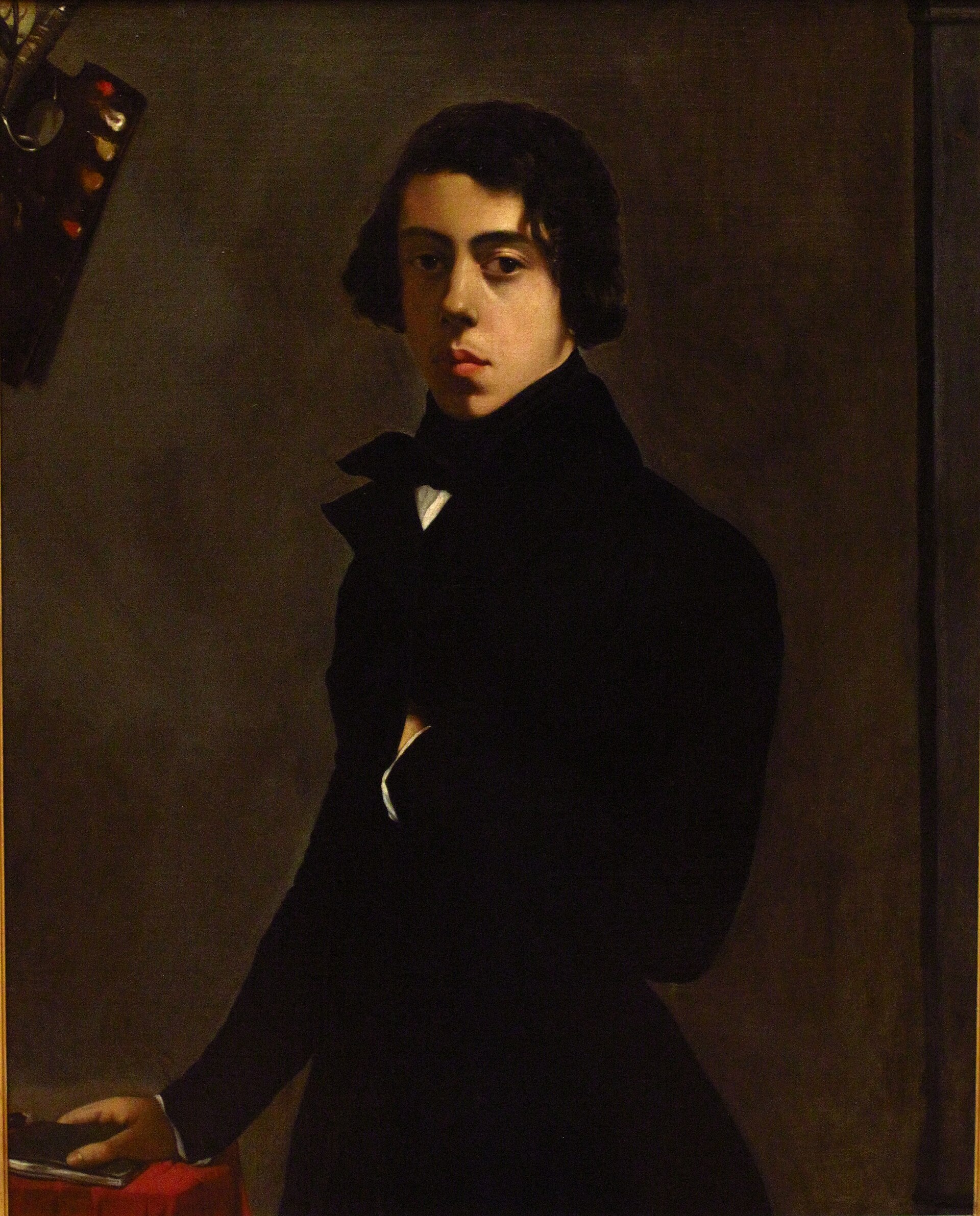 Imagem de referência de Auto-retrato, descrito nos dados abertos como pintura de Théodore Chassériau