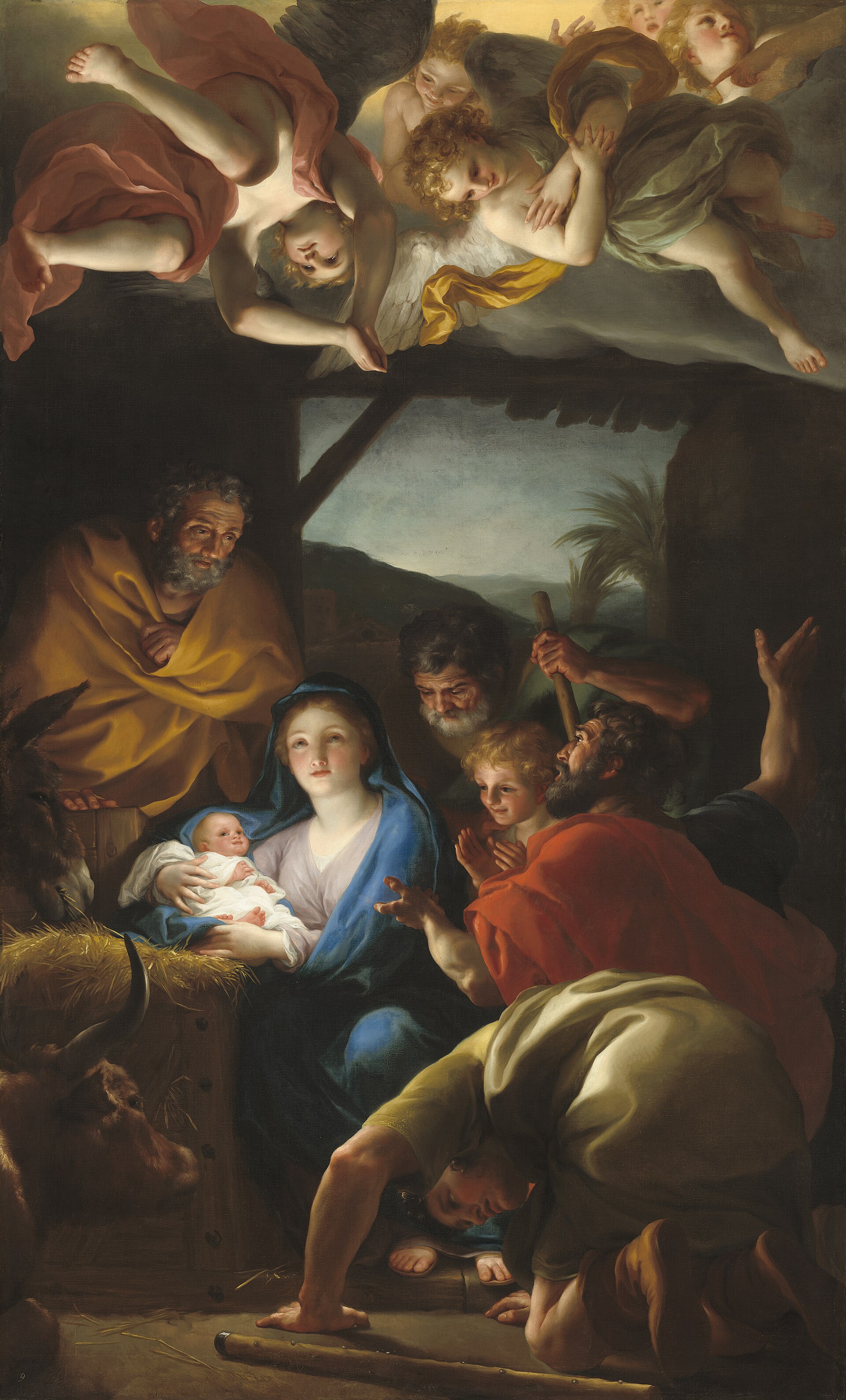 Imagem de referência de A Adoração dos Pastores., descrito nos dados abertos como pintura de Anton Raphael Mengs