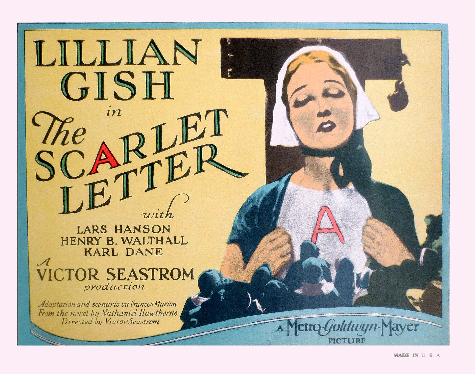 Imagem de referência de The Scarlet Letter, descrito nos dados abertos como filme de 1926 dirigido por Victor Sjöström