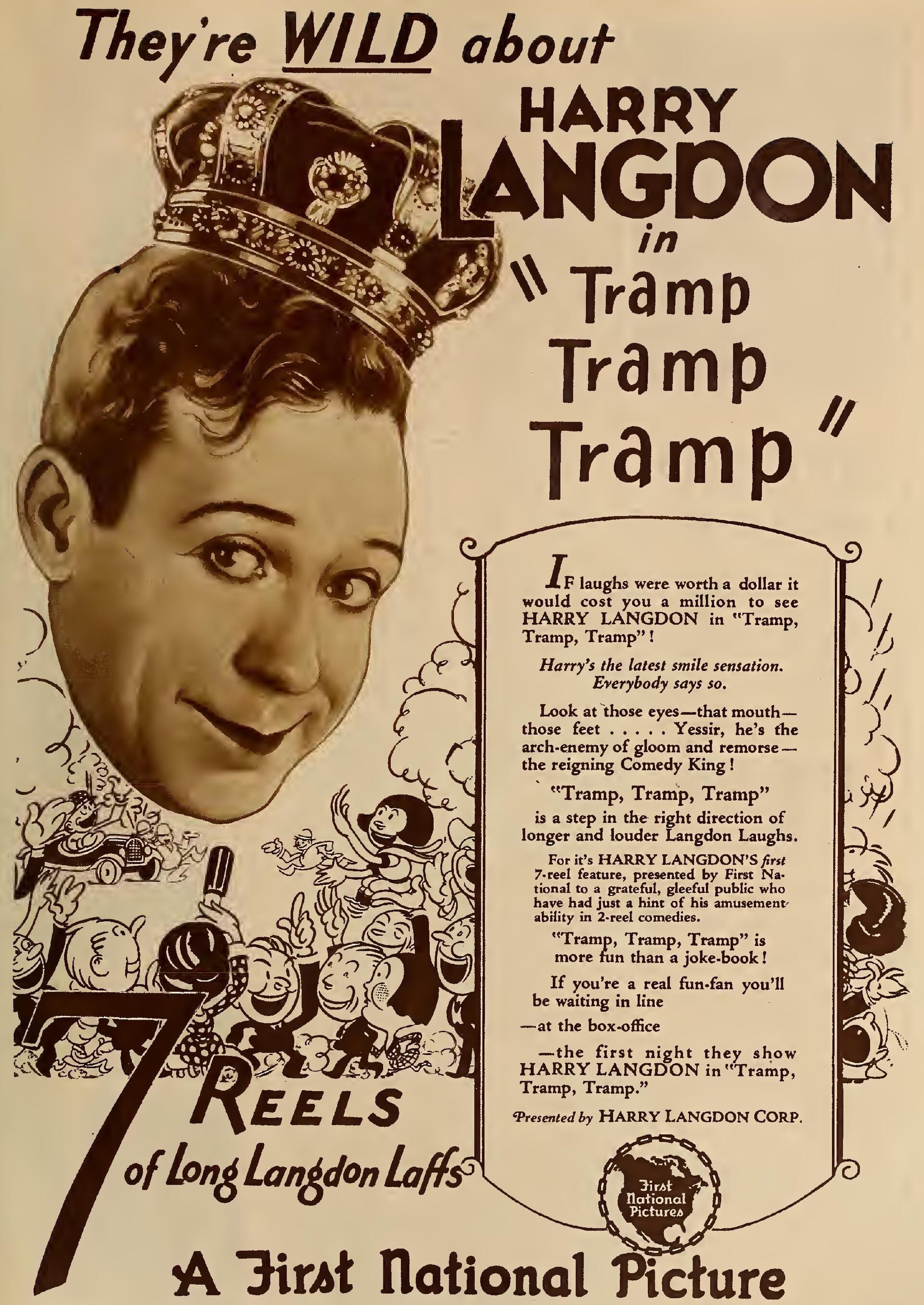 Imagem de referência relacionada a Tramp, Tramp, Tramp, item descrito como filme de 1926 dirigido por Harry Edwards