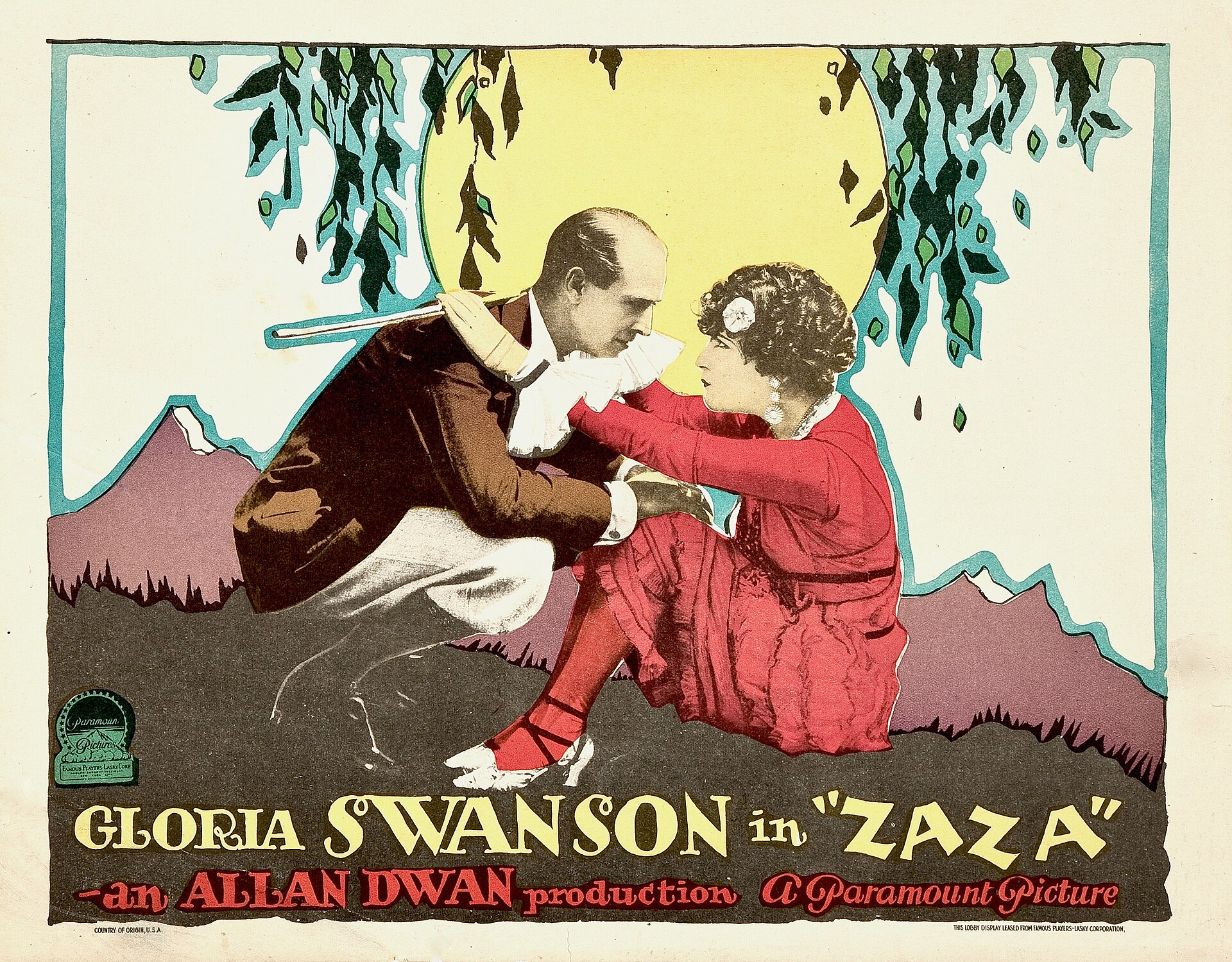 Imagem de referência relacionada a Zaza, item descrito como filme de 1923 dirigido por Allan Dwan
