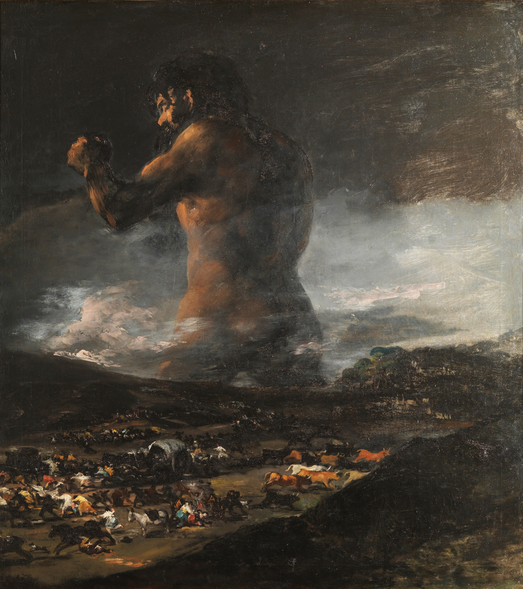 Imagem de referência de El coloso, descrito nos dados abertos como pintura de Francisco Goya