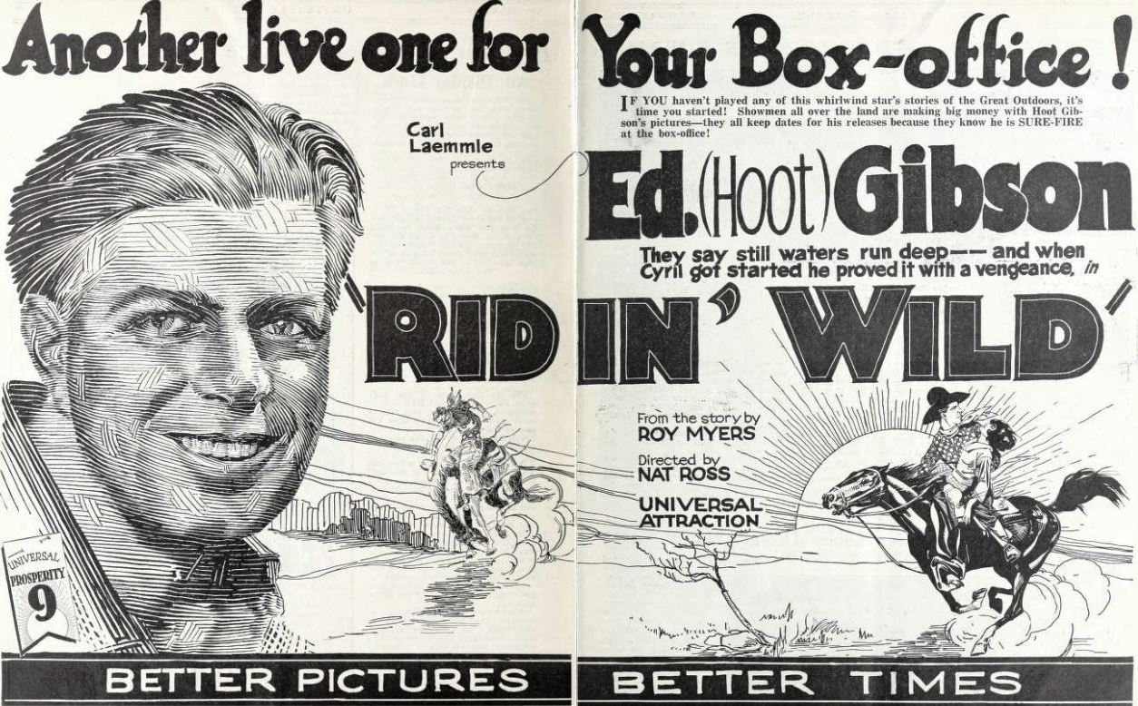 Imagem de referência relacionada a Ridin' Wild, item descrito como filme de 1922 dirigido por Nat Ross