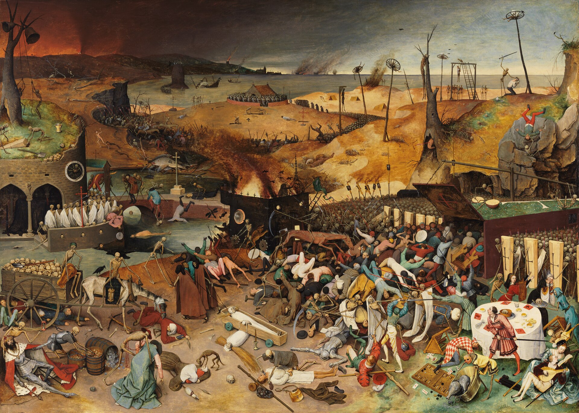 Imagem de referência de O Triunfo da Morte, descrito nos dados abertos como pintura de Pieter Bruegel, o Velho