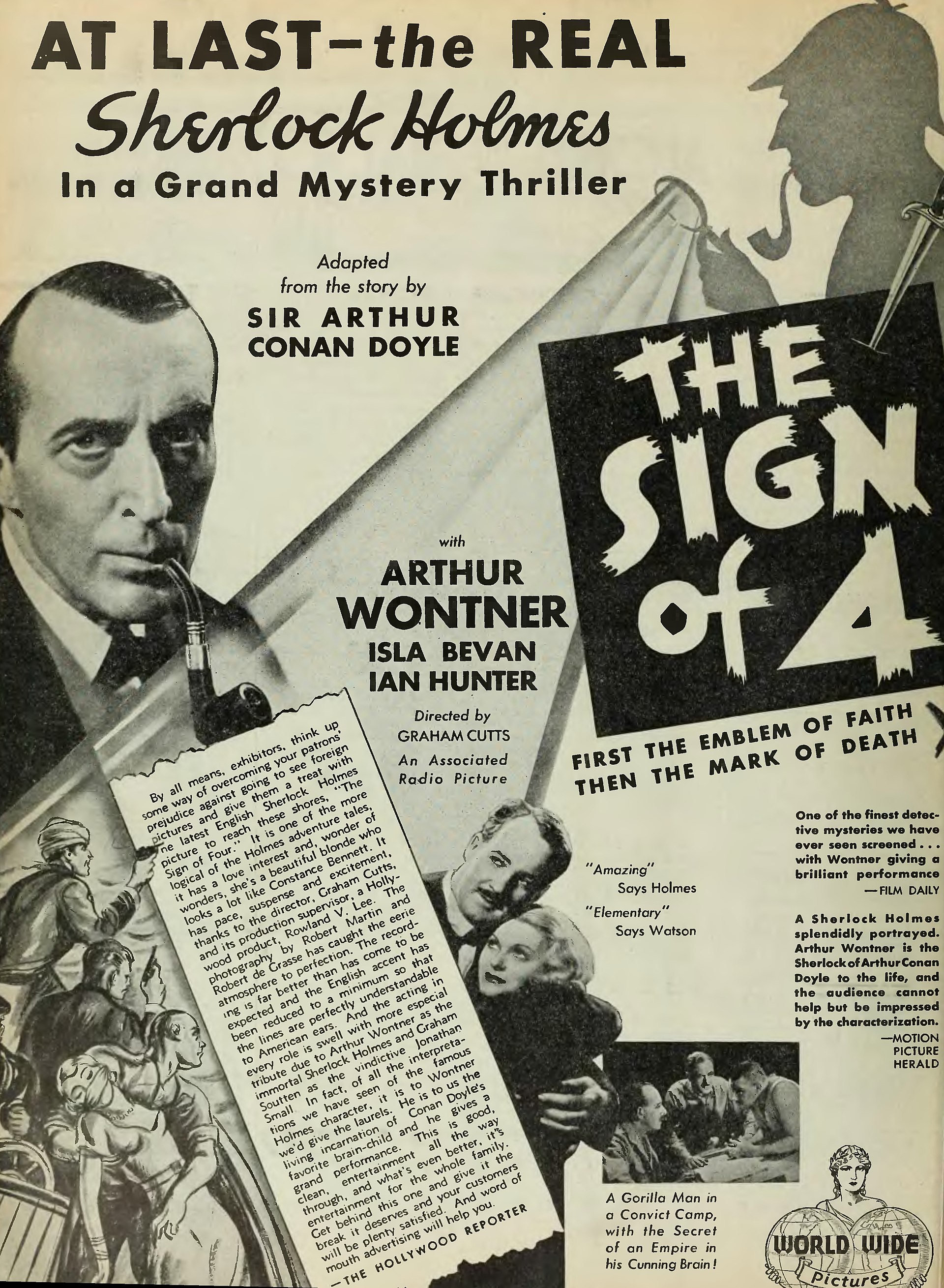 Imagem de referência de The Sign of Four, descrito nos dados abertos como filme de 1932 dirigido por Graham Cutts