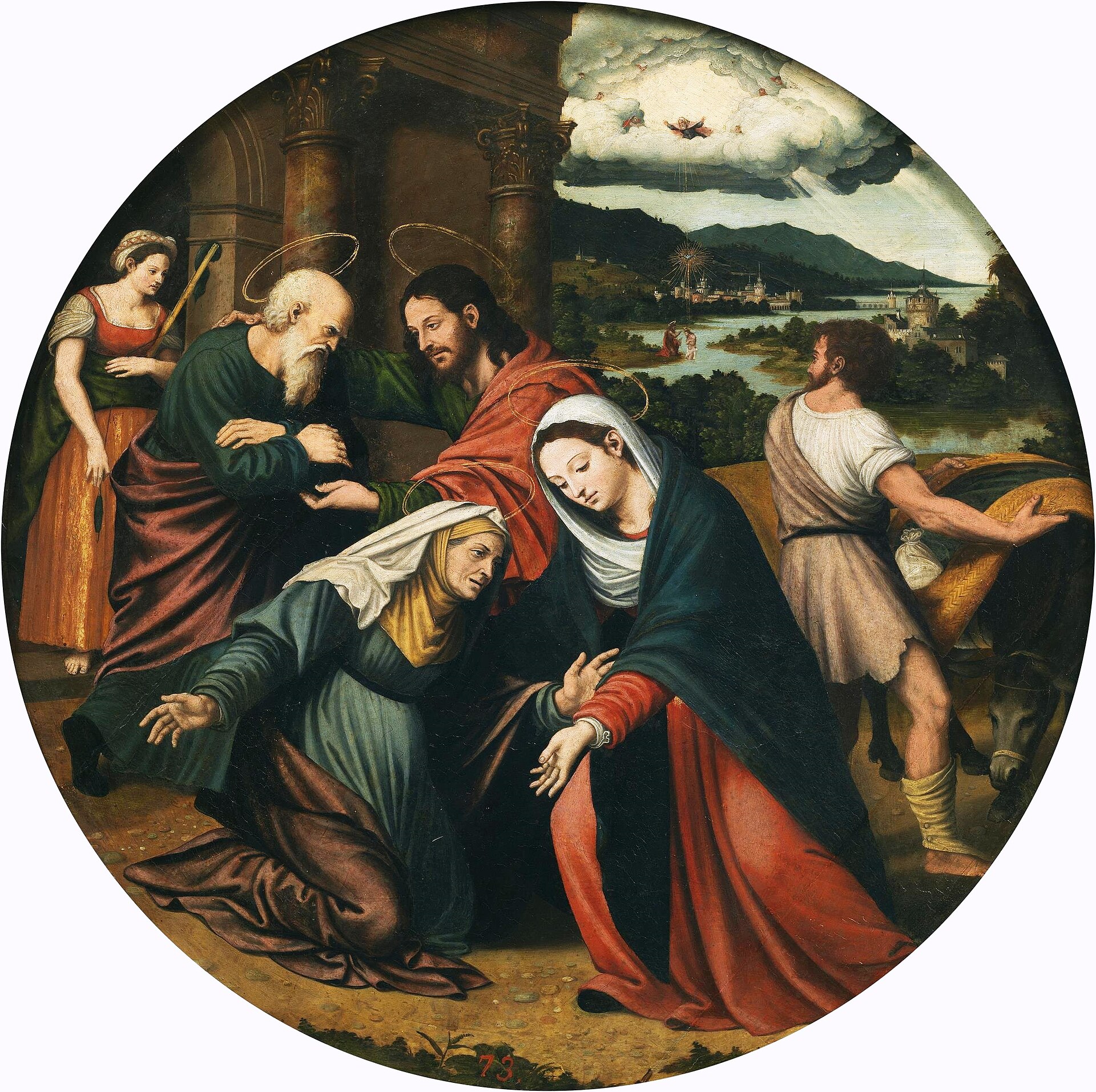 Imagem de referência de A Visitação, descrito nos dados abertos como pintura de Vicente Macip