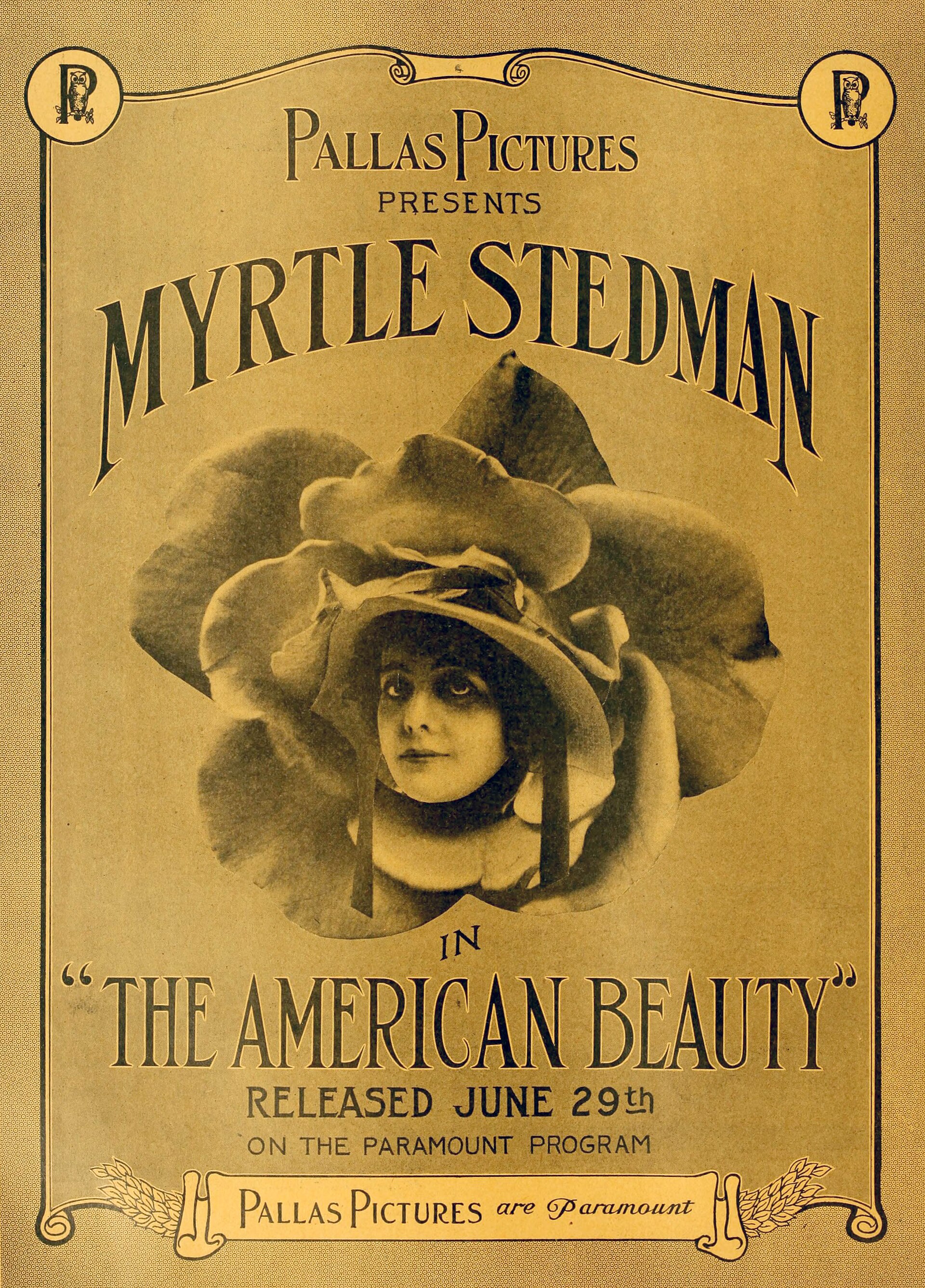 Imagem de referência de The American Beauty, descrito nos dados abertos como filme de 1916 dirigido por William Desmond Taylor