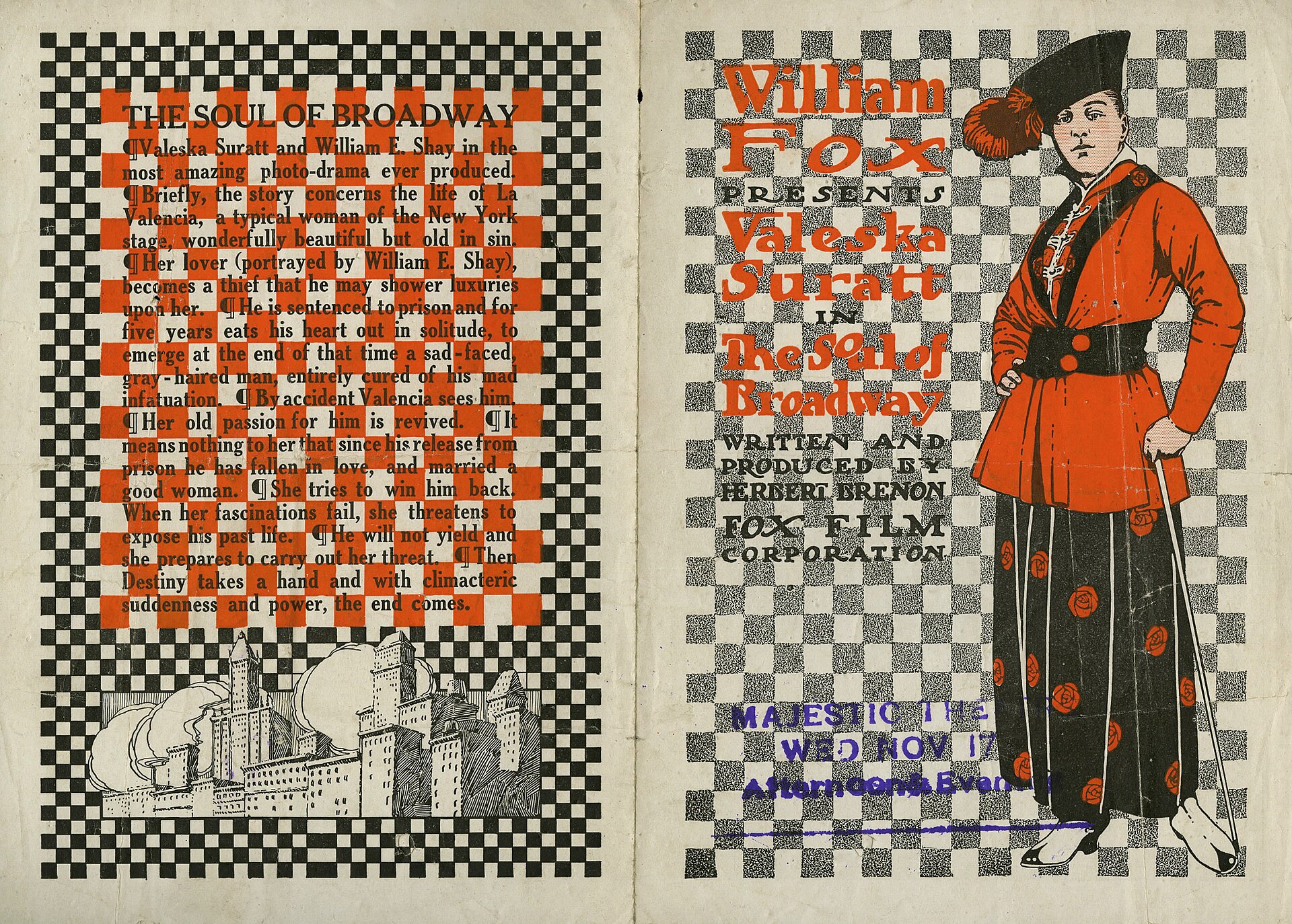Imagem de referência de The Soul of Broadway, descrito nos dados abertos como filme de 1915 dirigido por Herbert Brenon