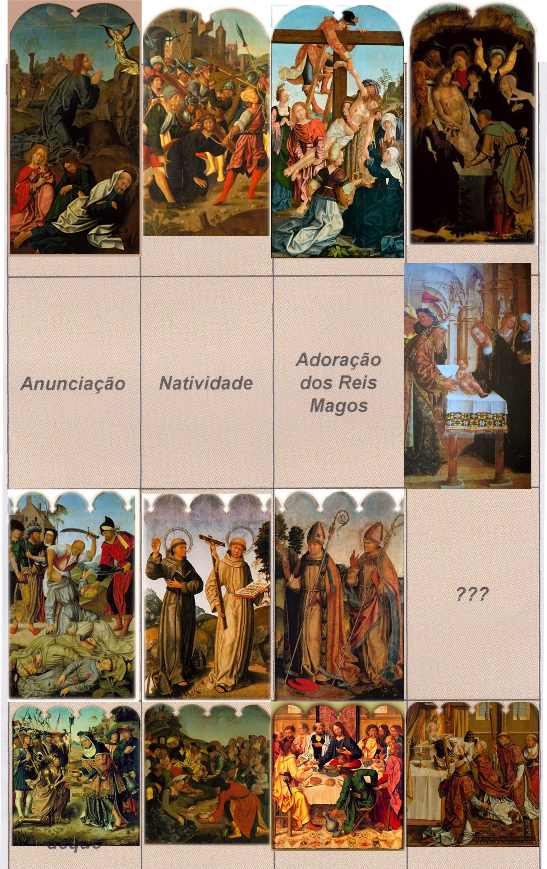 Imagem de referência de Retábulo do Convento de Jesus, descrito nos dados abertos como pintura de Jorge Afonso