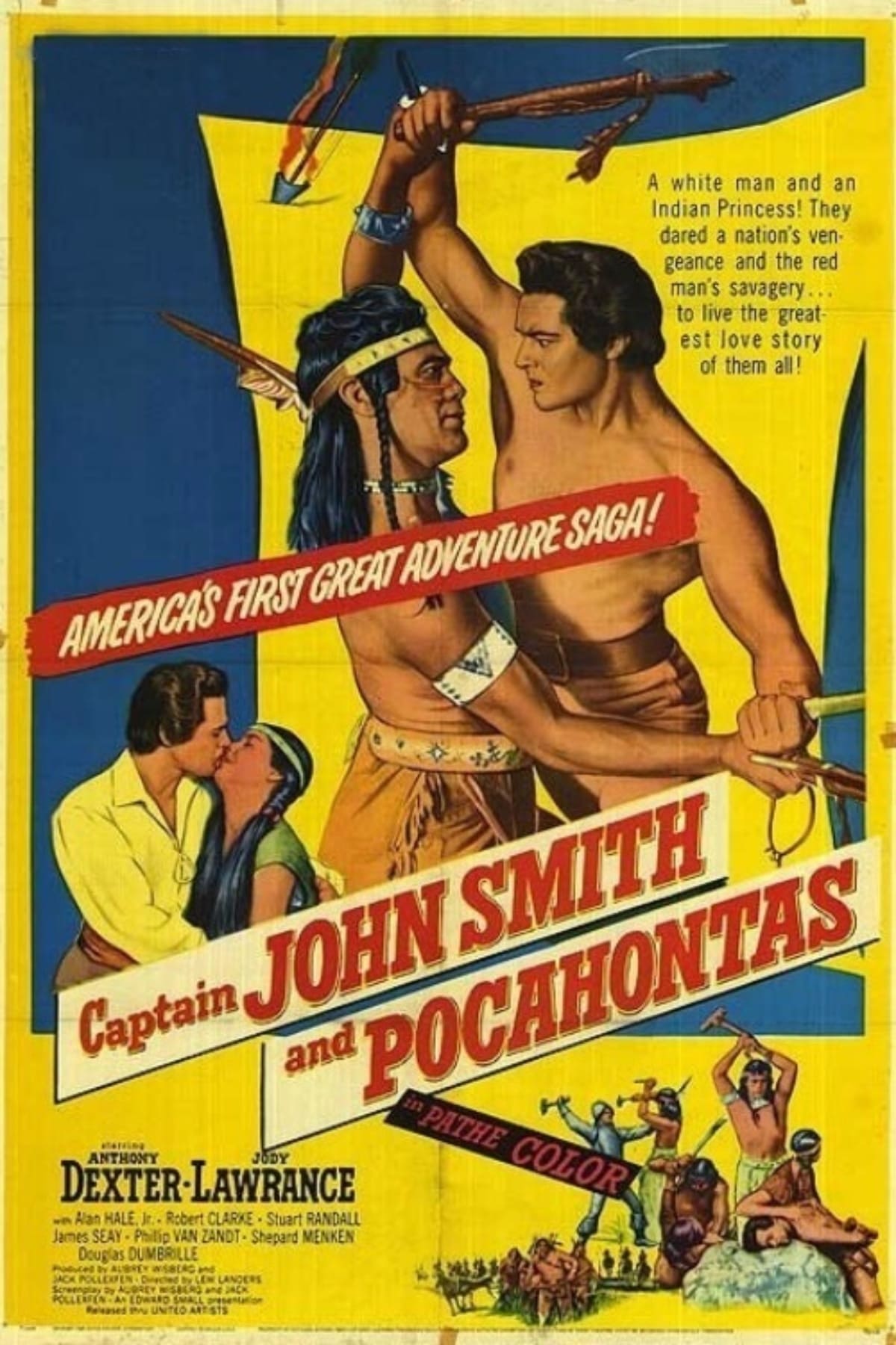 Imagem de referência relacionada a Captain John Smith and Pocahontas, item descrito como filme de 1953 dirigido por Lew Landers