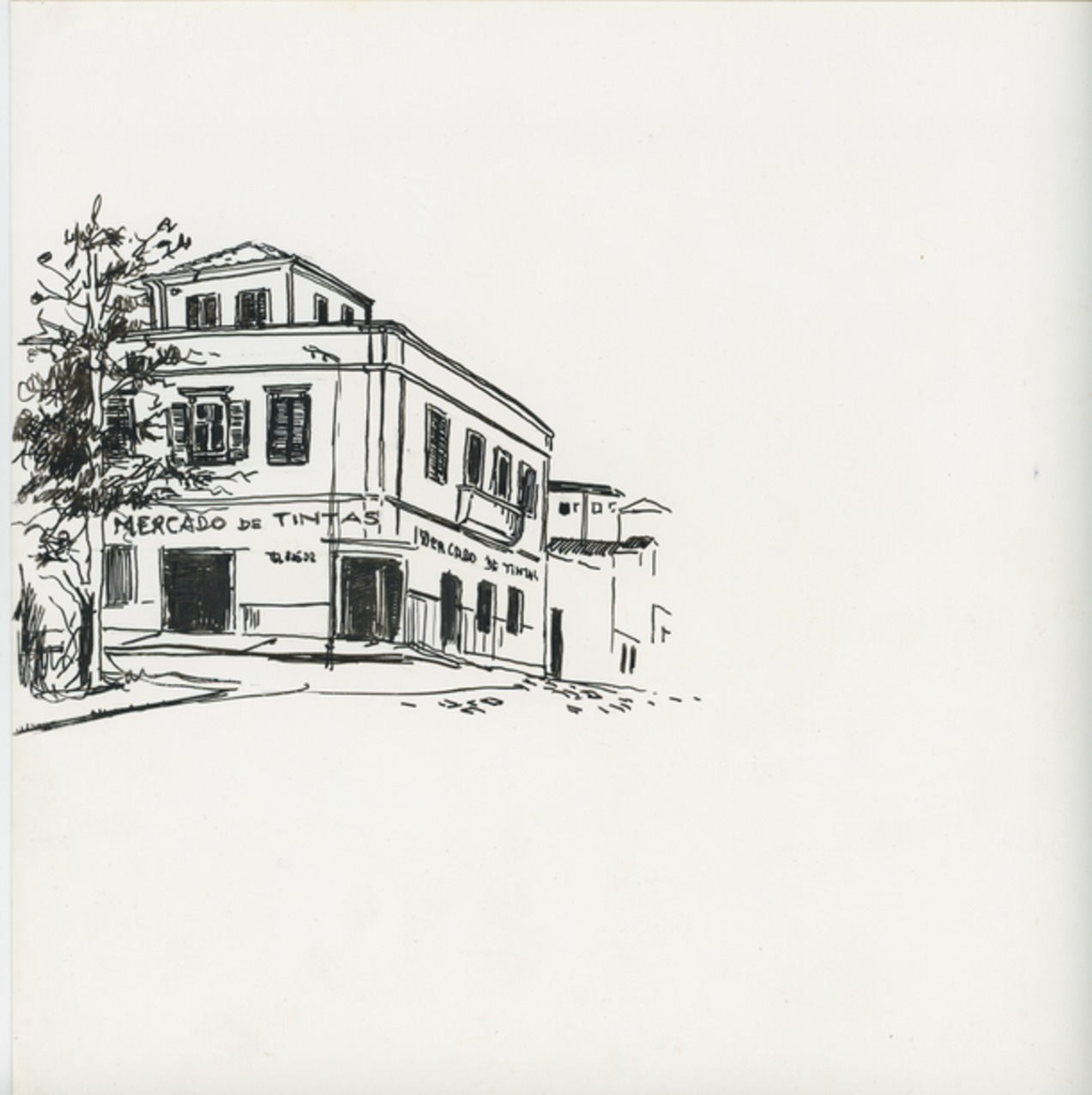 Imagem de referência de Mercado das tintas, descrito nos dados abertos como desenho de Fúlvia Gonçalves (FG 179)
