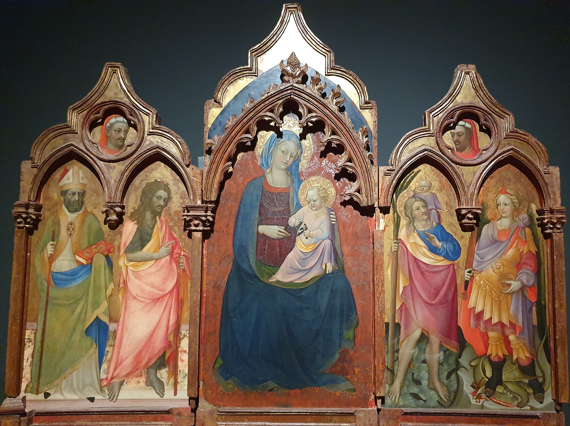 Imagem de referência de Tríptico de Volterra, descrito nos dados abertos como pintura de Álvaro Pires de Évora