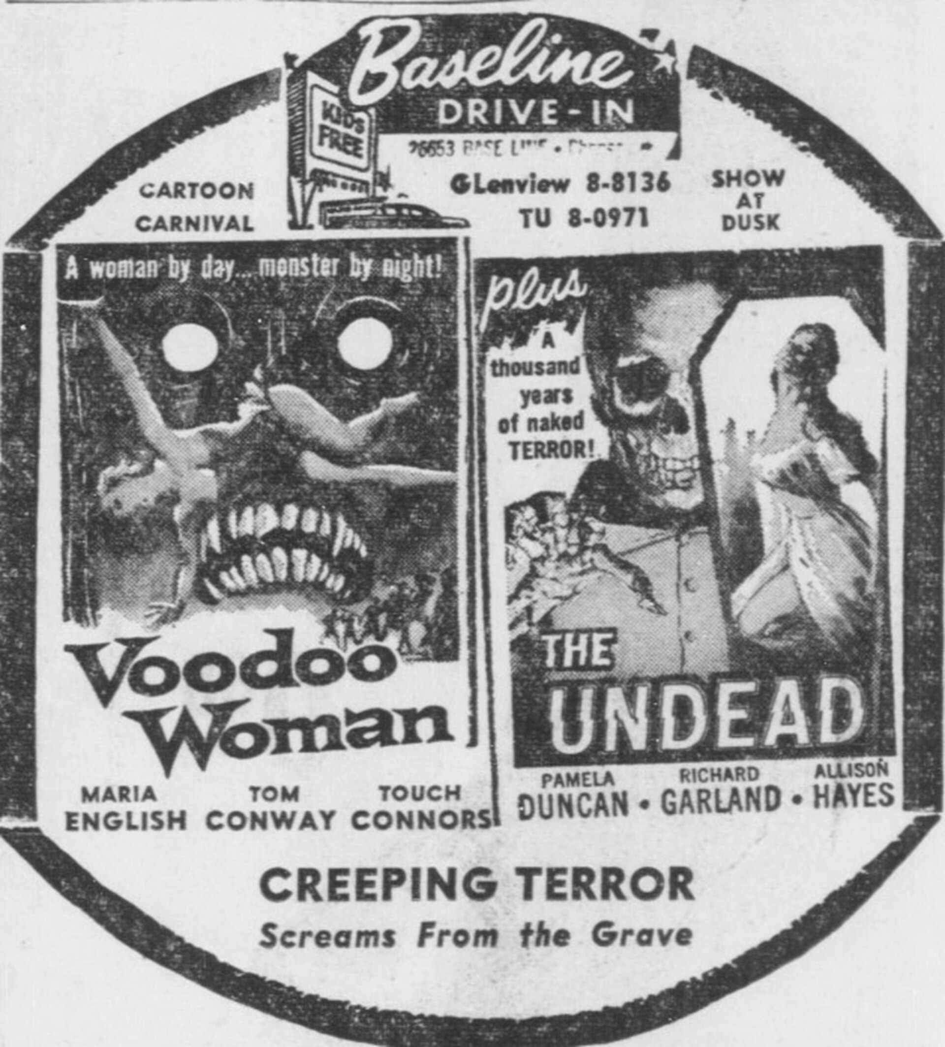 Imagem de referência de The Undead, descrito nos dados abertos como filme de 1957 dirigido por Roger Corman