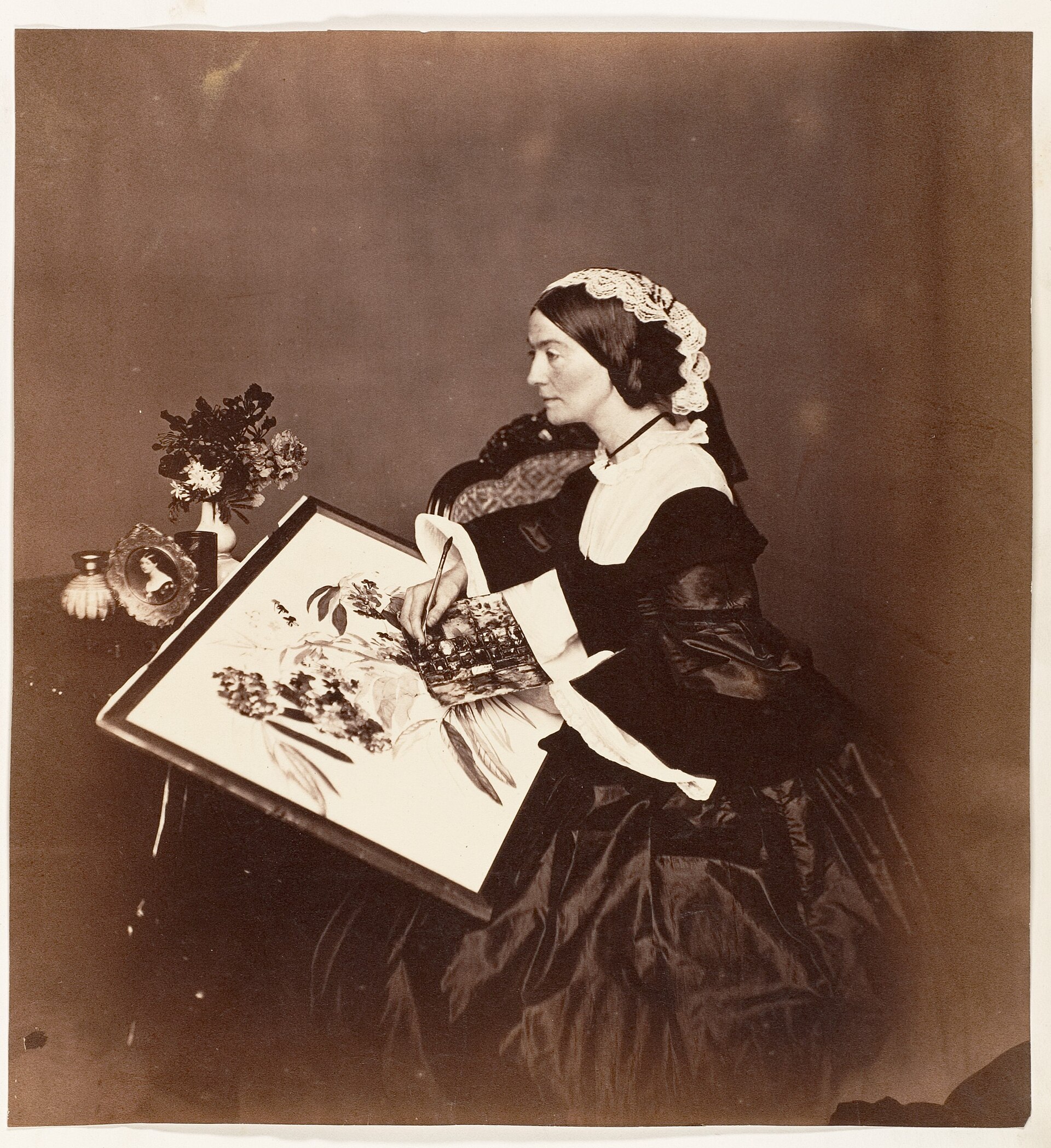 Imagem de referência de Charlotte Stuart, Viscountess Canning, descrito nos dados abertos como pintura do Franz Xaver Winterhalter
