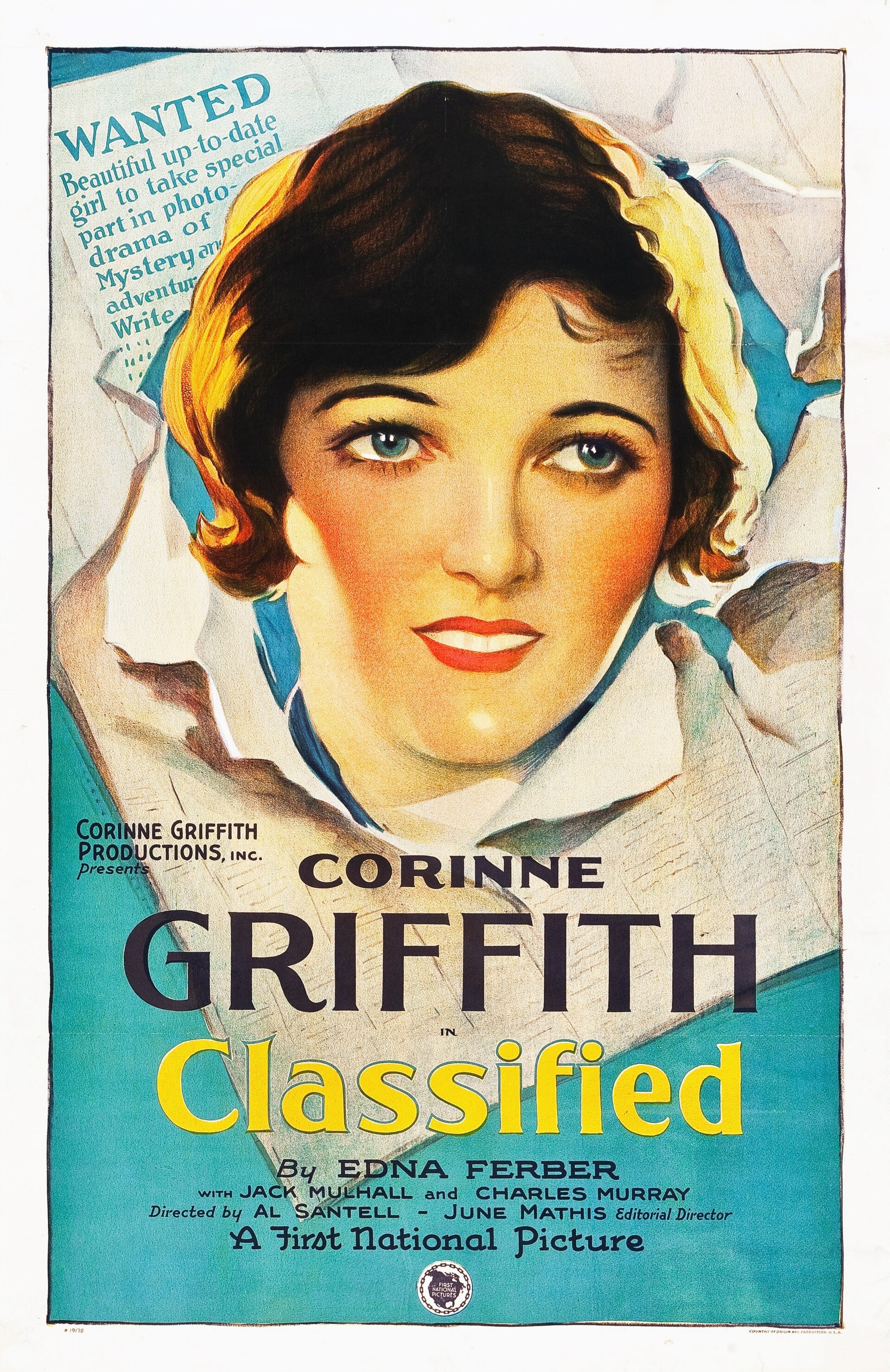 Imagem de referência de Classified, descrito nos dados abertos como filme de 1925 dirigido por Alfred Santell