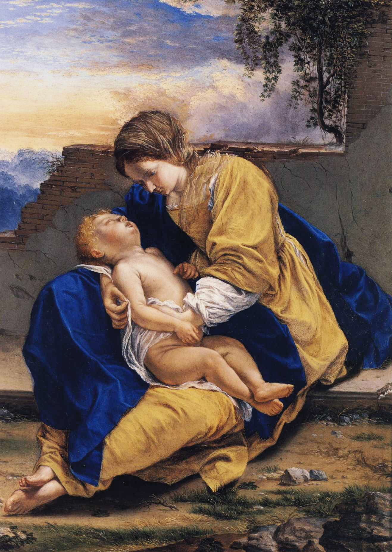 Imagem de referência de Madona com Menino, descrito nos dados abertos como pintura de Joos van Cleve