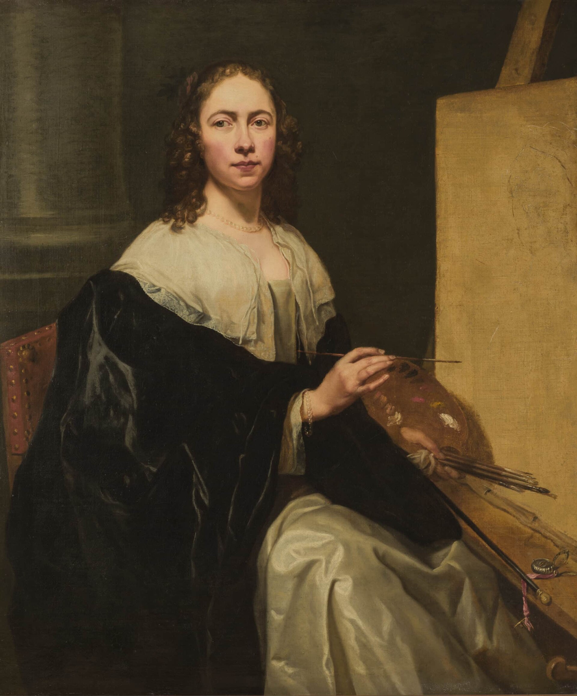 Imagem de referência de Auto-retrato, descrito nos dados abertos como pintura de Artemisia Gentileschi