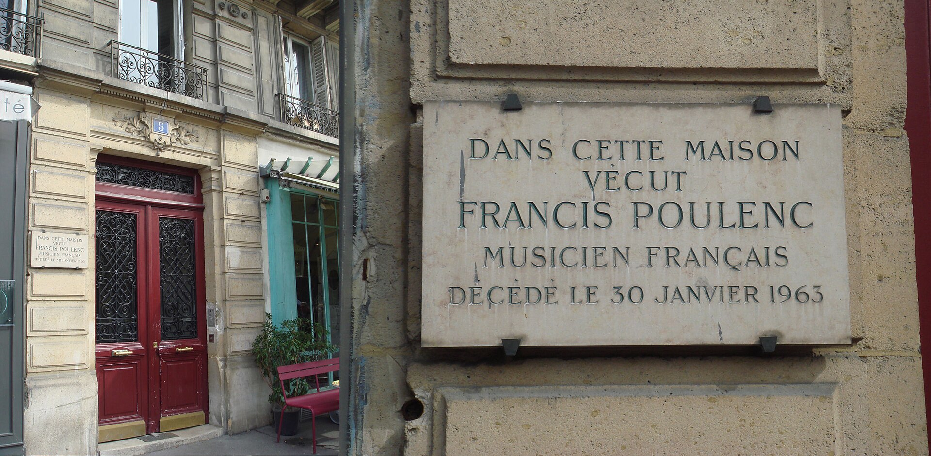 Imagem de referência de Francis Poulenc, descrito nos dados abertos como compositor e pianista francês