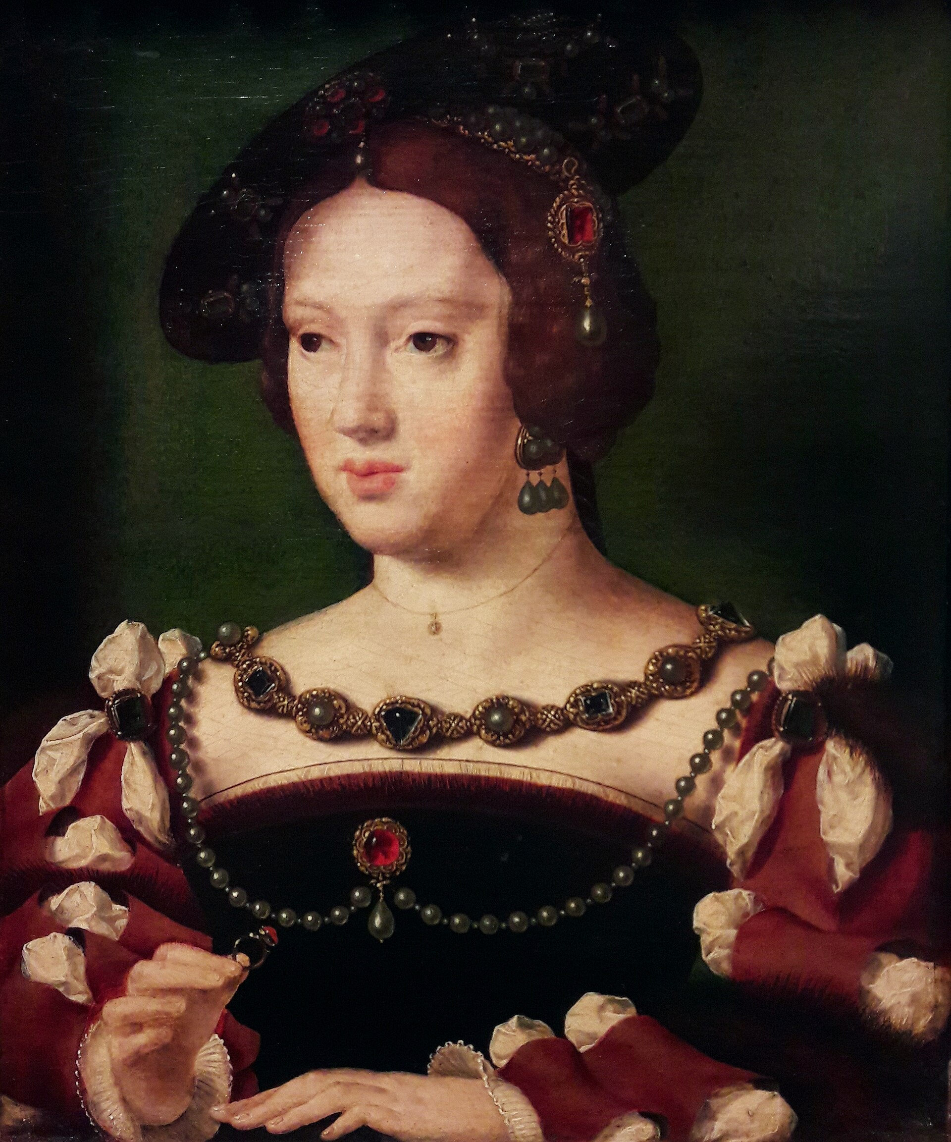 Imagem de referência de Retrato de Leonor de Áustria, descrito nos dados abertos como retrato por Joos van Cleve