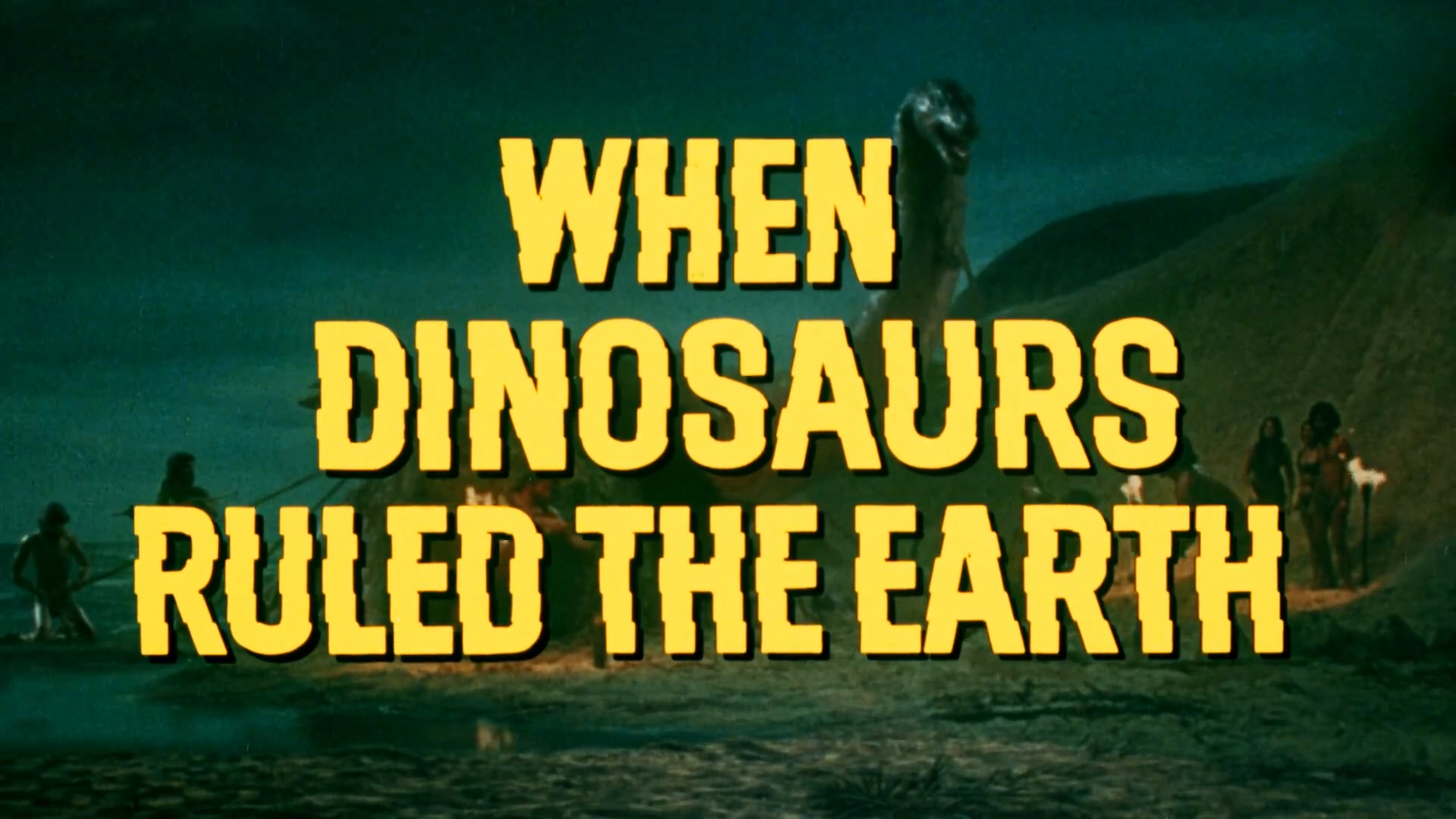Imagem de referência de When Dinosaurs Ruled the Earth, descrito nos dados abertos como filme de 1970 dirigido por Val Guest