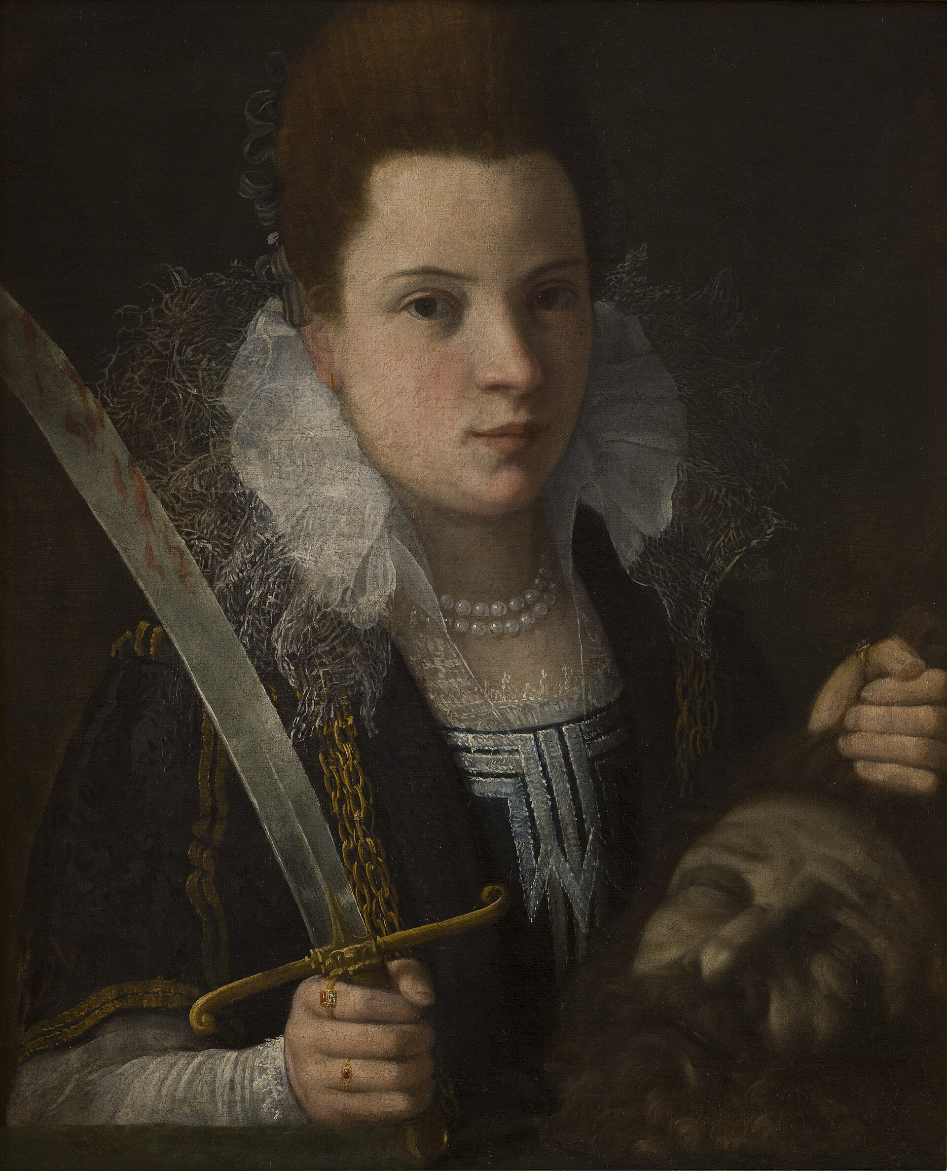 Imagem de referência de Judite com a cabeça de Holofernes, descrito nos dados abertos como pintura de Lavinia Fontana