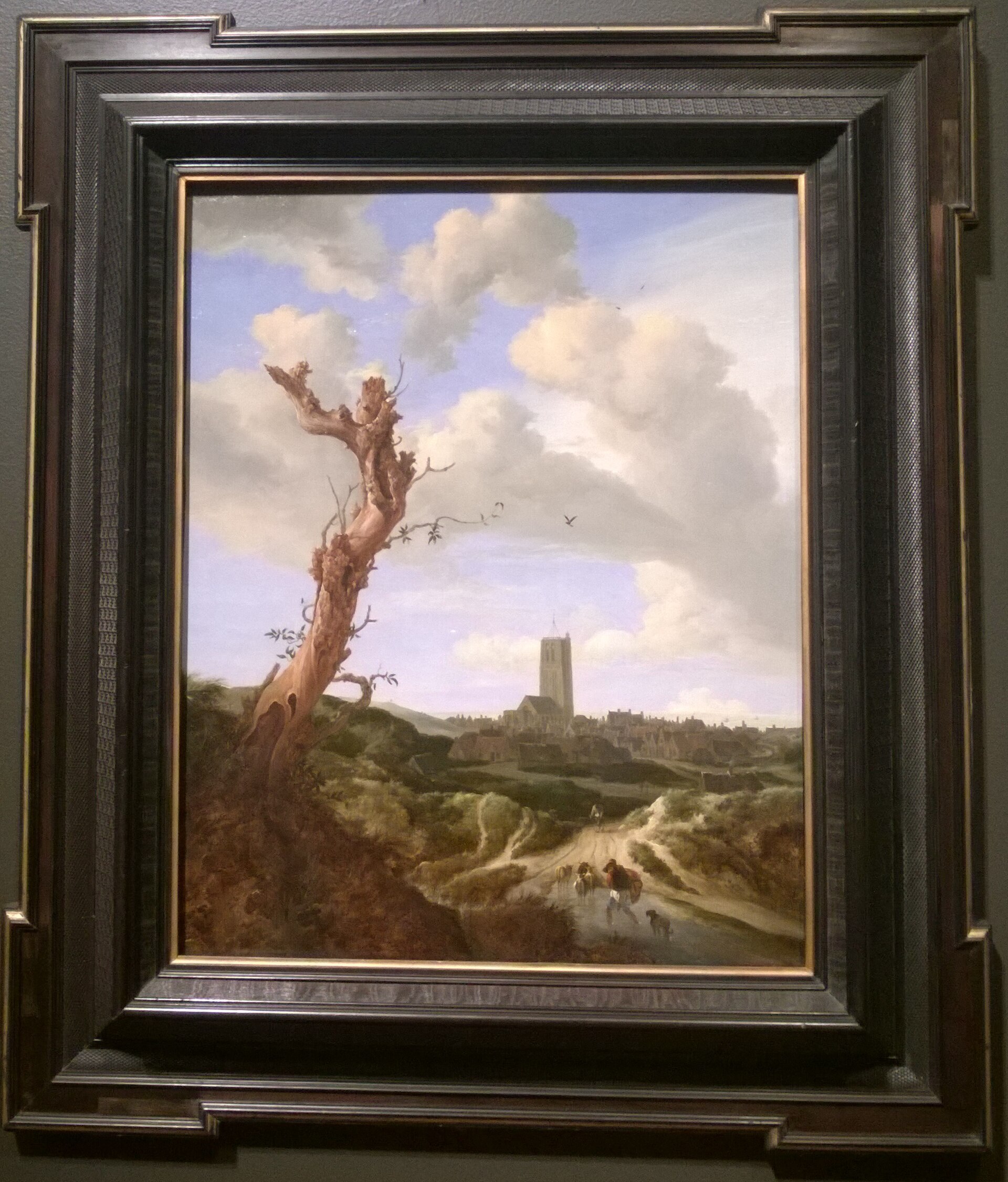 Imagem de referência de Vista de Egmond aan Zee, descrito nos dados abertos como pintura de Jacob van Ruisdael