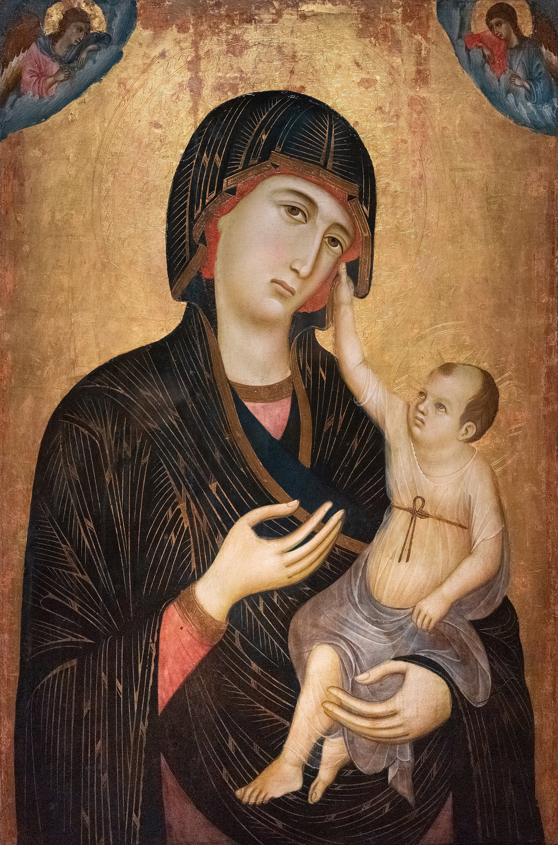 Imagem de referência de Madona com Menino, descrito nos dados abertos como pintura de Duccio