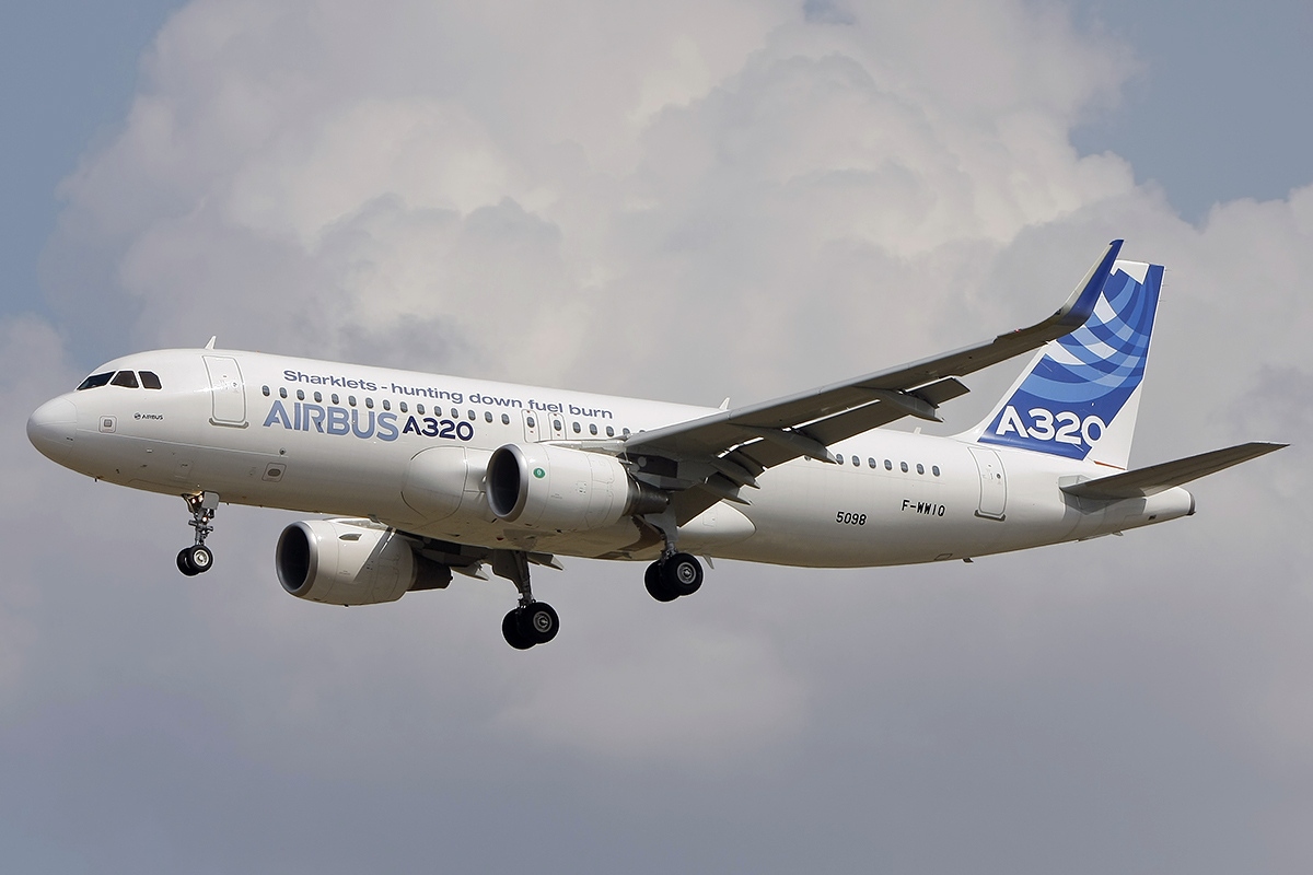 Imagem de referência de Airbus A320, descrito nos dados abertos como família de aviões Airbus, incluindo o A318, A319, A320 e A321