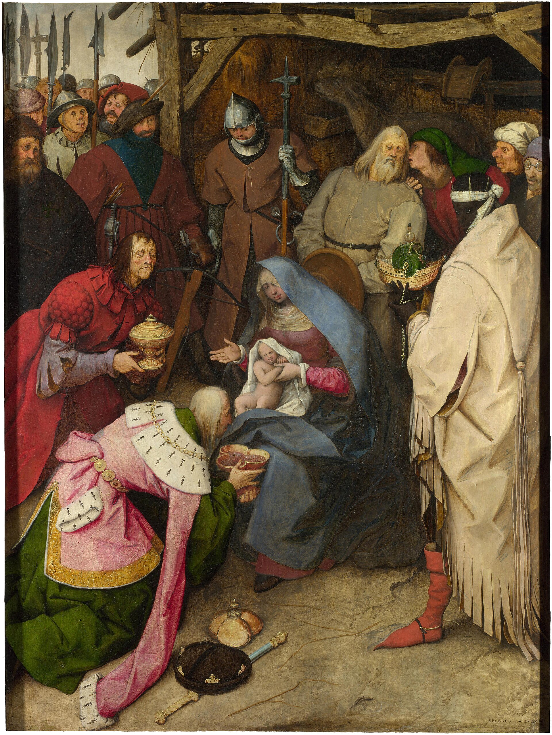 Imagem de referência de Adoração dos Reis, descrito nos dados abertos como pintura de Pieter Bruegel, o Velho