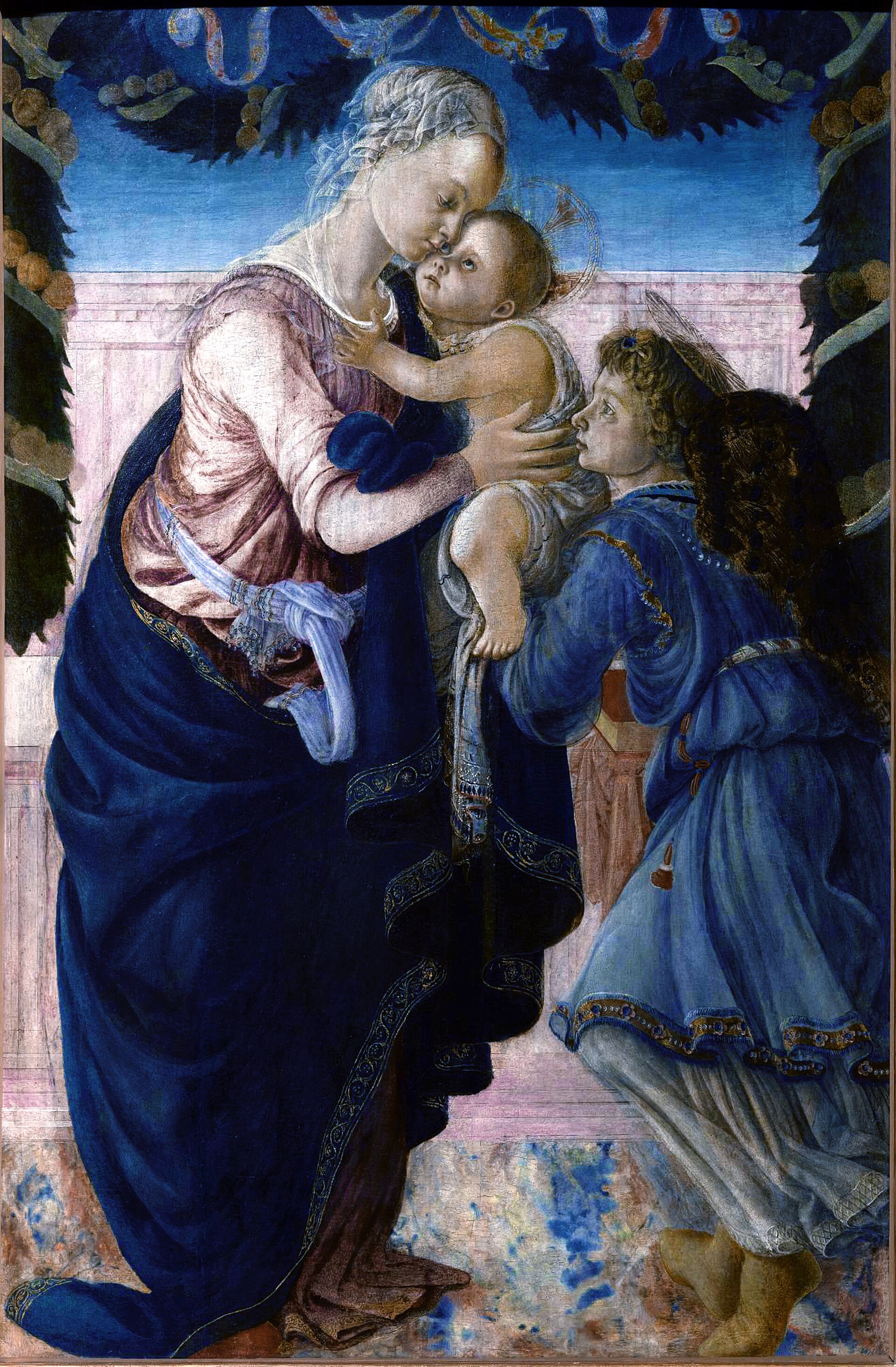 Imagem de referência de Virgem e o Menino, descrito nos dados abertos como pintura de Hans Memling