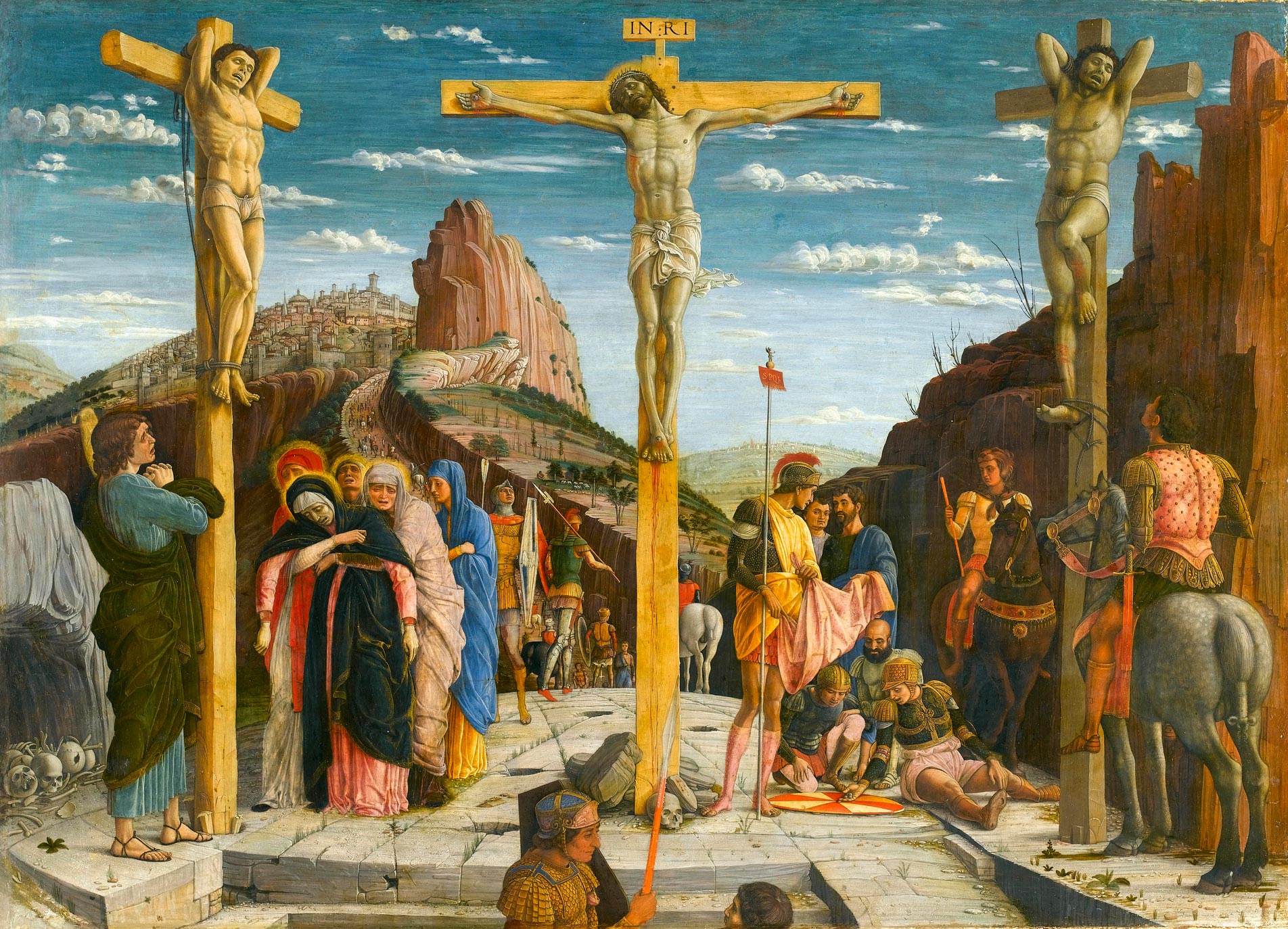 Imagem de referência de Crucificação, descrito nos dados abertos como pintura de Filippino Lippi