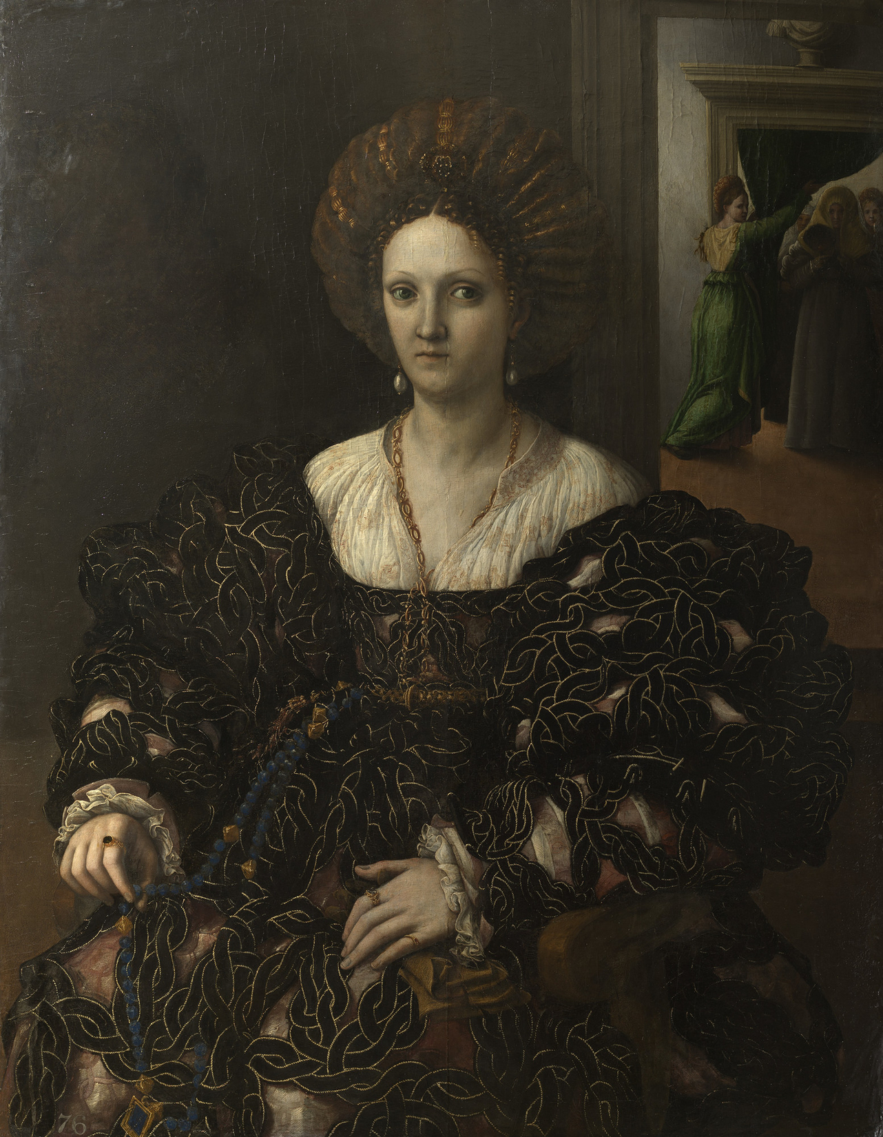Imagem de referência de Retrato de uma mulher, descrito nos dados abertos como pintura de Giulio Romano