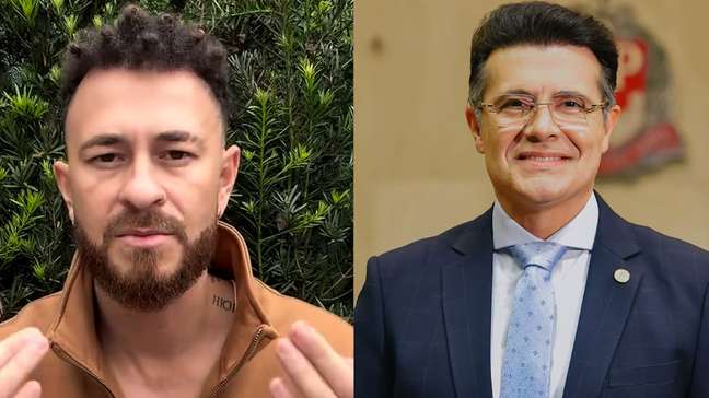 Viúva de Lito Sousa retorna ao Brasil com o filho após viagem aos EUA