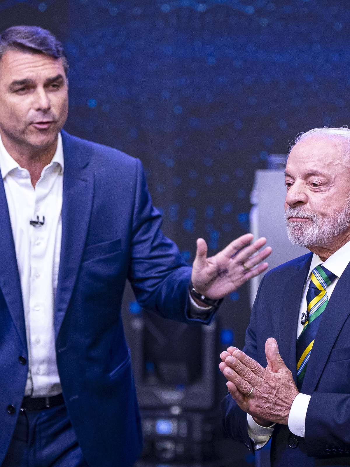 Flávio e Lula deixam propostas de lado e focam em troca de ataques em debate agressivo