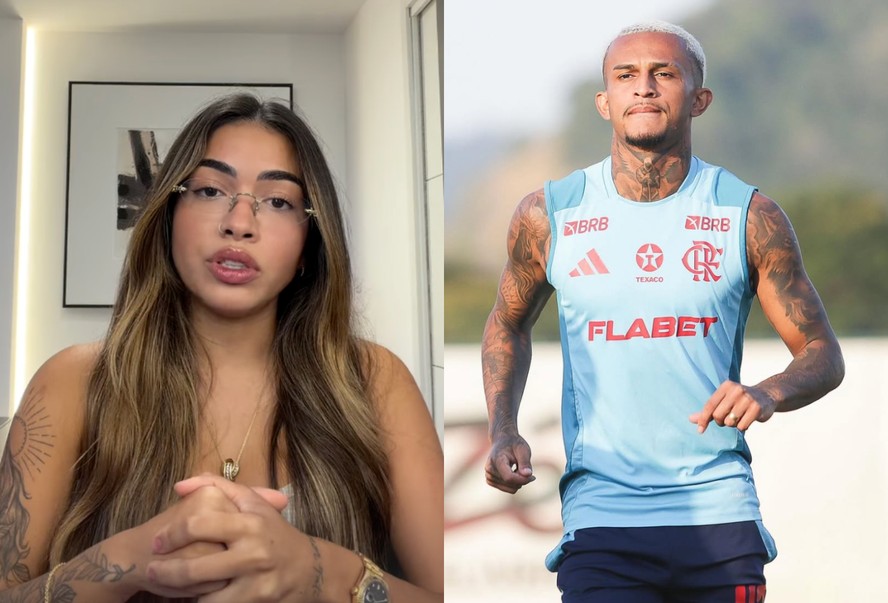 Mãe da filha de Wesley, ex-Flamengo, expõe fim de casamento: 'Me traiu com várias'